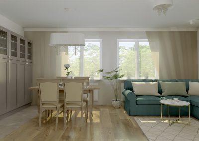 Eklektyczny dom szeregowy